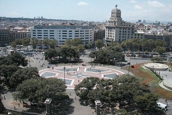 Plaça Catalunya in Barcelona